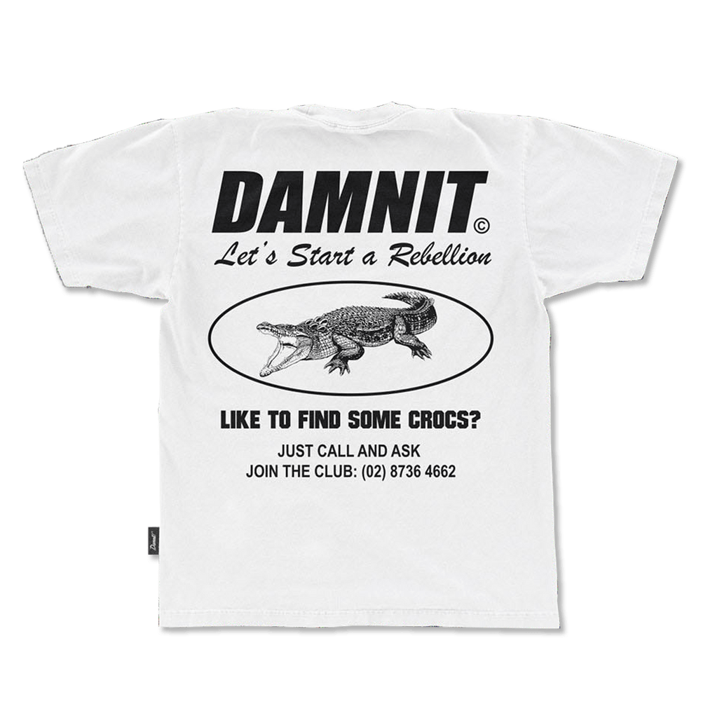 Damnit ® "Sharks & Crocs" Tee - Swanky Apparel Shop